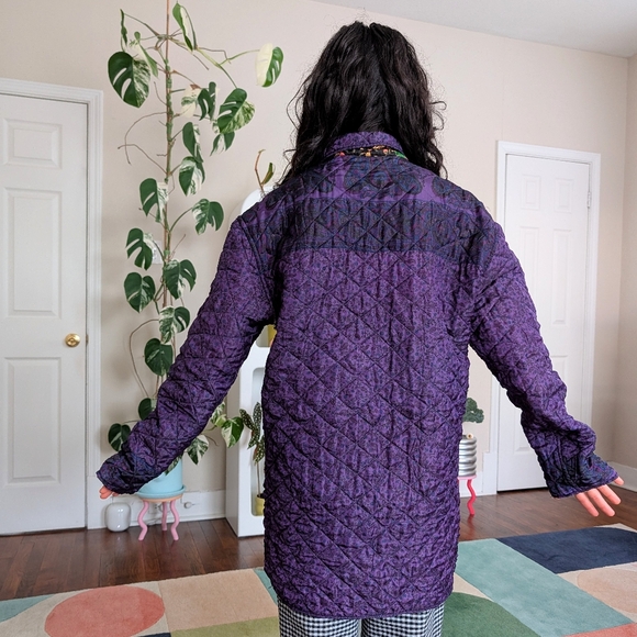 Colorful Patchwork Quilted Jacket - Picture 6 of 7